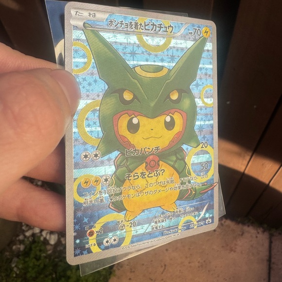 Poncho-Wearing Pikachu Rayquaza #230/XY-P Pokemon Japanese Promo - Picture 5 of 10